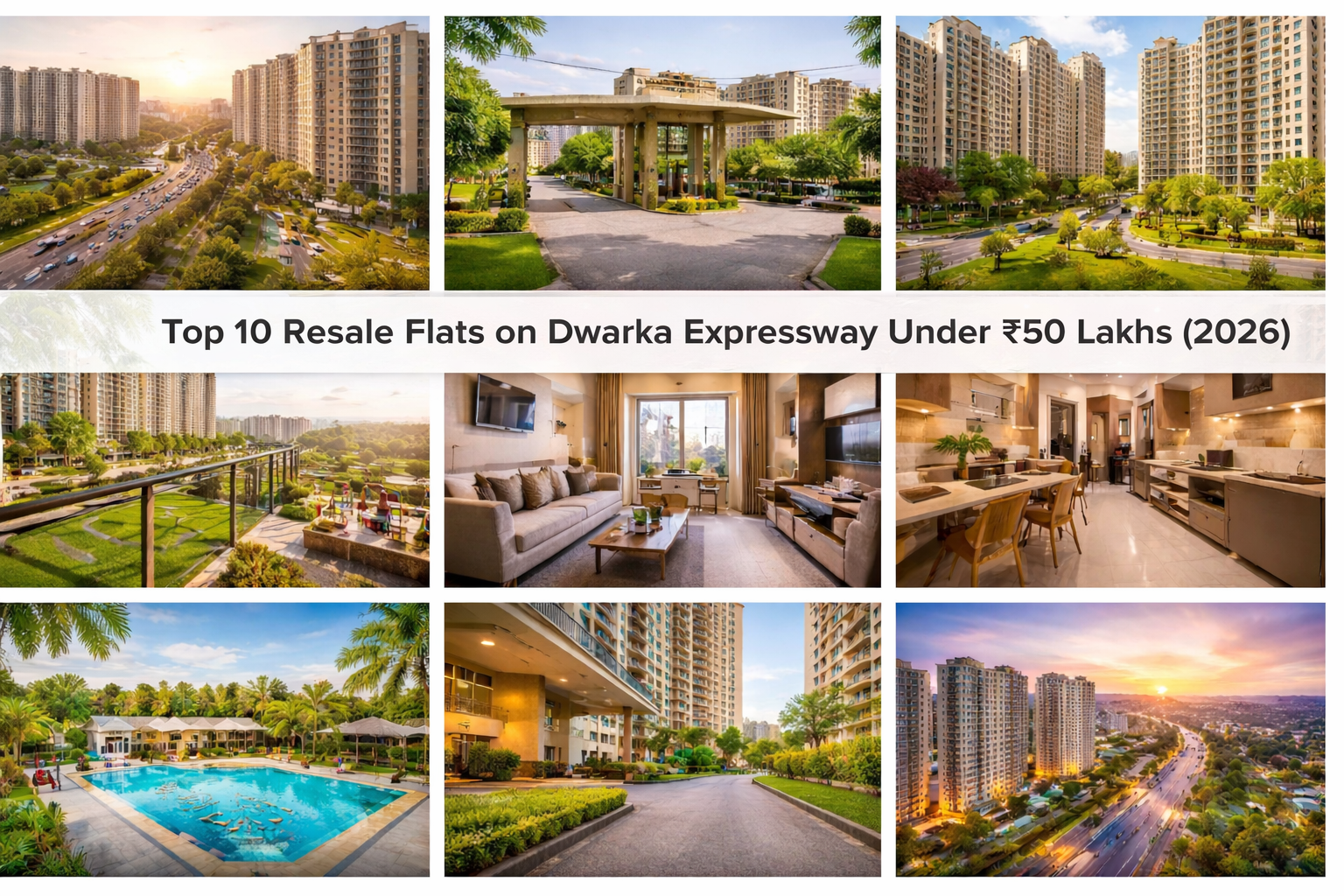Top 10 Resale Flats On Dwarka Expressway Under ₹50 Lakhs (2026)