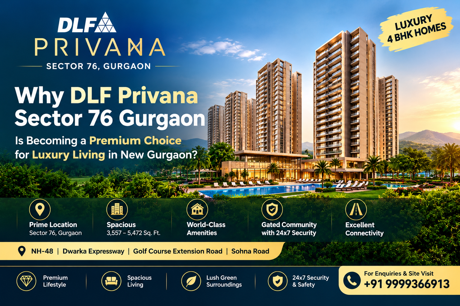 Why DLF Privana Sector 76 Gurgaon Is Becoming a Premium Choice for Luxury Living in New Gurgaon?