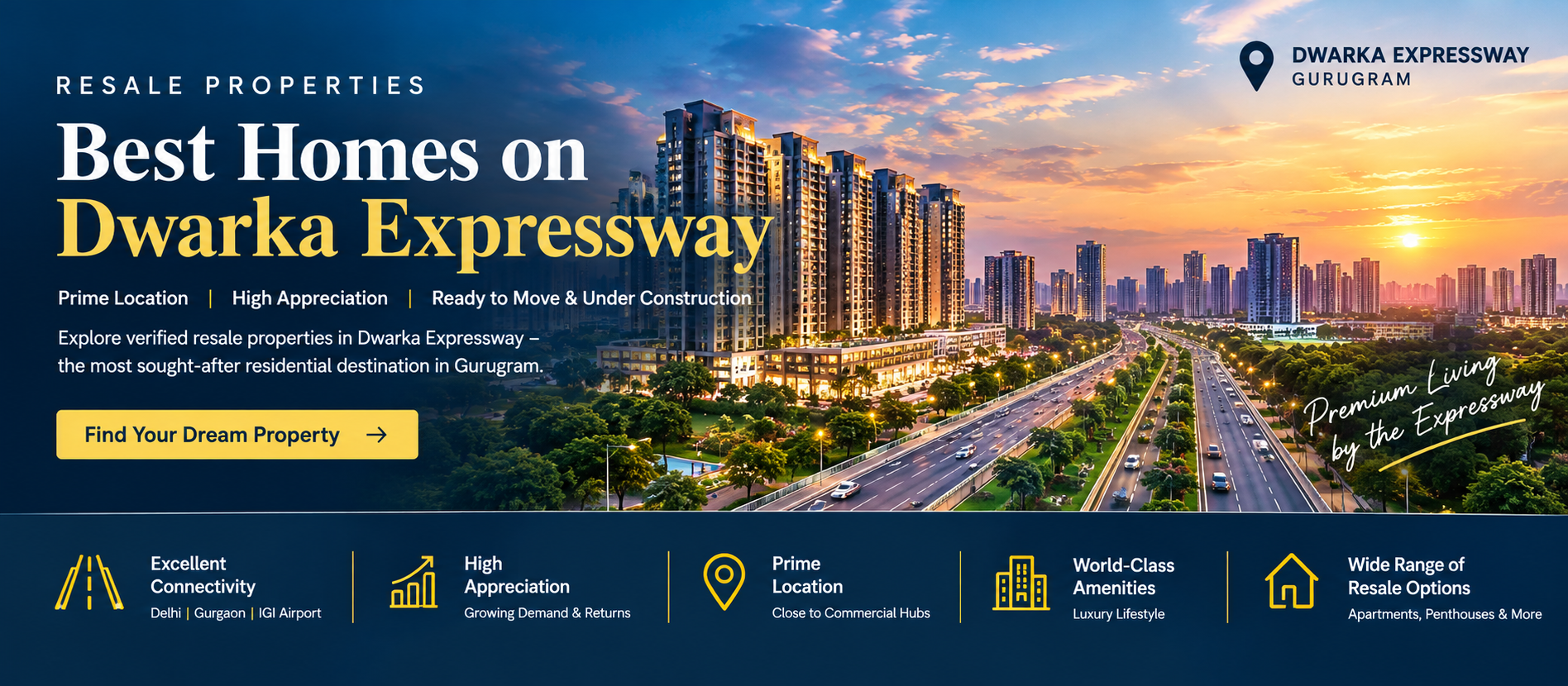 Resale Properties On Dwarka Expressway Gurgaon