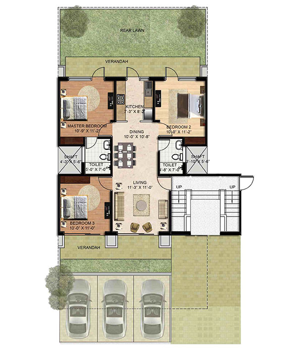 4 BHK+SQ (351 SQYD)