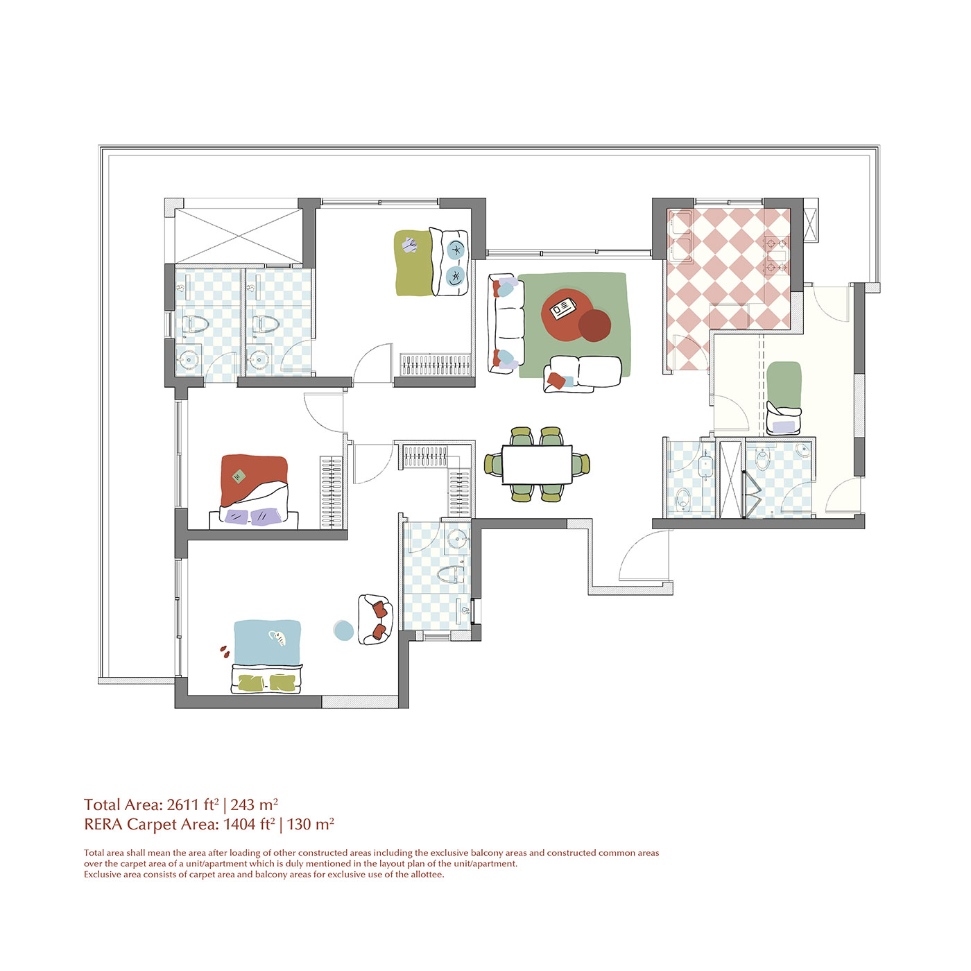 3 Bedrooms