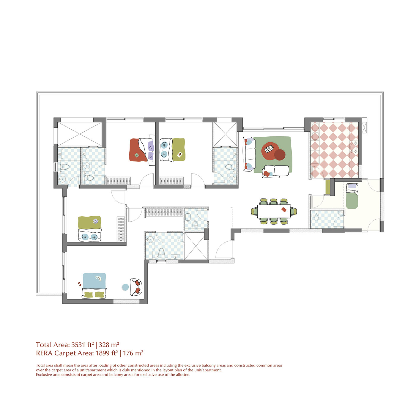 4 Bedrooms